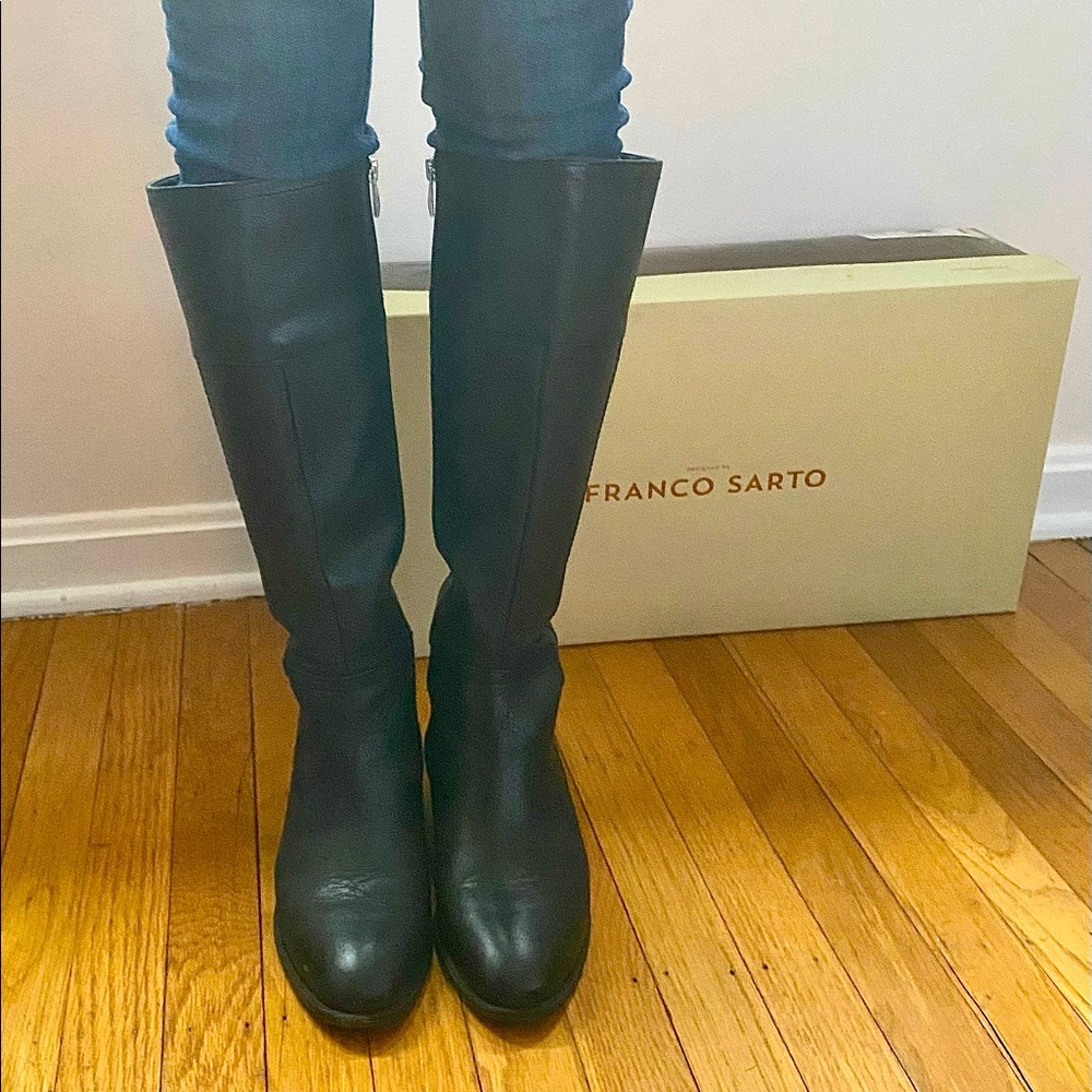Franco Sarto / Sparta Tall Riding Boots / Black / Size 6.5